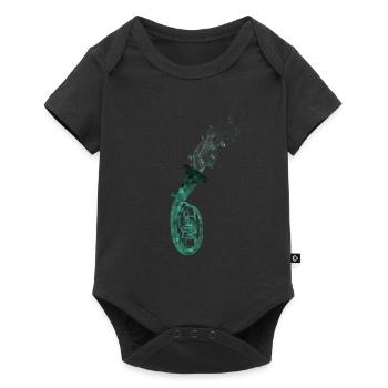 cor ténor - Body à manches courtes Premium Bébé - noir - Devant