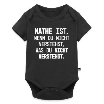 Mathe Verständnis Hä - Baby Premium Kurzarmbody - Schwarz - Vorne