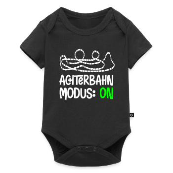 Roller coaster mode freak junkie amusement park - Baby Premium short-sleeve bodysuit - black - Front