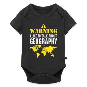 Geograf Geografie - Baby Premium Kurzarmbody - Schwarz - Vorne