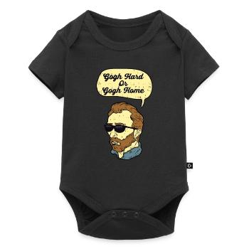 Gogh Hard ou Gogh Home - Body à manches courtes Premium Bébé - noir - Devant