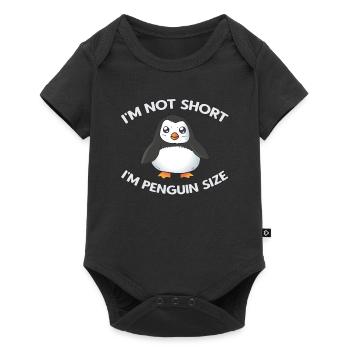 I'm Not Short Penguin Size Penguin Small Cute - Baby Premium short-sleeve bodysuit - black - Front
