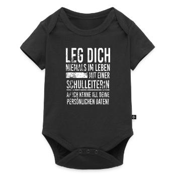 Schulleiterin - Baby Premium Kurzarmbody - Schwarz - Vorne
