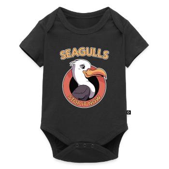 Seagulls Stop It Now Meme Seagull Seagull - Baby Premium short-sleeve bodysuit - black - Front