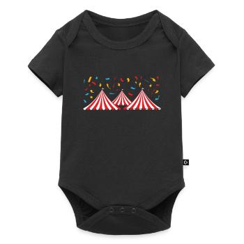 cirque - Body à manches courtes Premium Bébé - noir - Devant