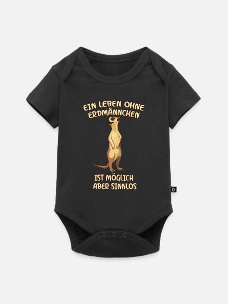 Ein Leben Ohne Erdmännchen - Baby Premium Kurzarmbody - Schwarz