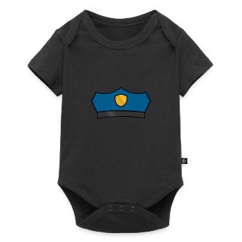 Police cap - Baby Premium short-sleeve bodysuit - black - Front
