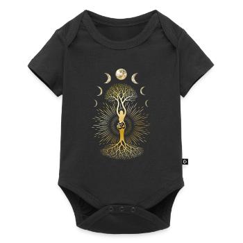 Phase Depression Moon Phase Mood Yoga Gift - Baby Premium short-sleeve bodysuit - black - Front