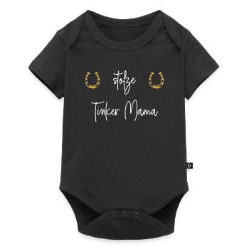 Tinker Pferde Pferdesprüche Reiten Reiter Geschenk - Baby Premium Kurzarmbody - Schwarz - Vorne