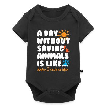 Tierarzt Veterinärmediziner - Baby Premium Kurzarmbody - Schwarz - Vorne