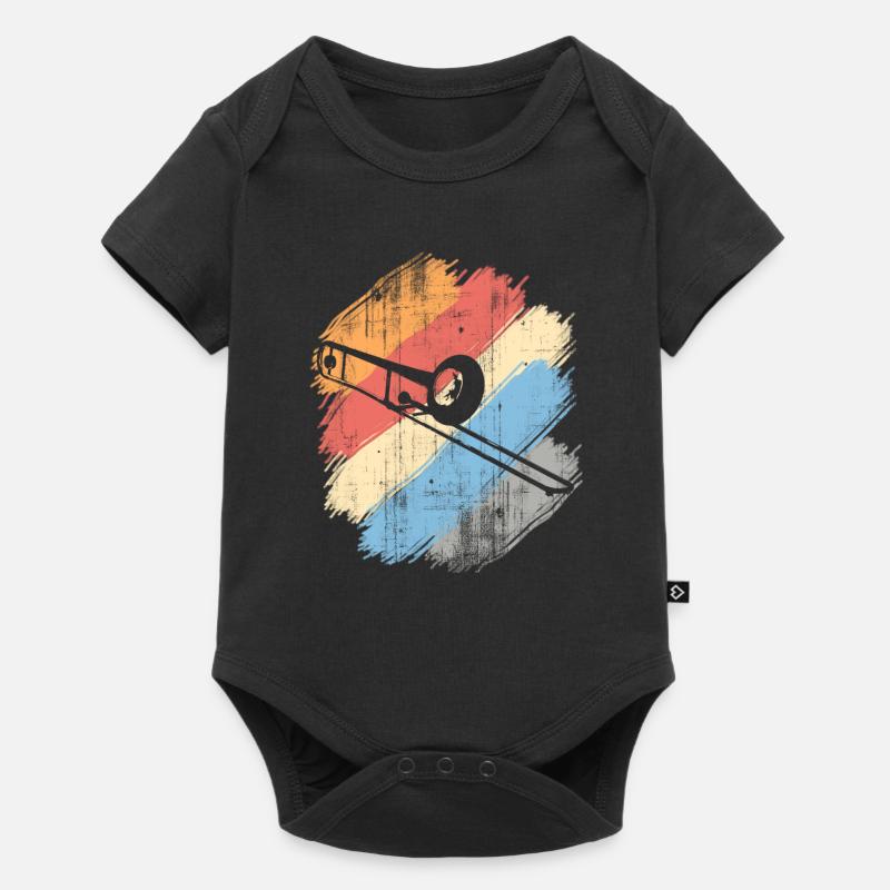 trombone - Baby Premium short-sleeve bodysuit - black