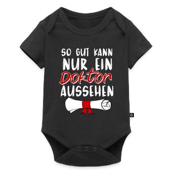 Gift for the doctoral degree - Baby Premium short-sleeve bodysuit - black - Front