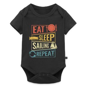 Sail quote gift - Baby Premium short-sleeve bodysuit - black - Front