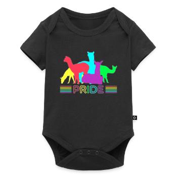 Fierté du lama - Body à manches courtes Premium Bébé - noir - Devant