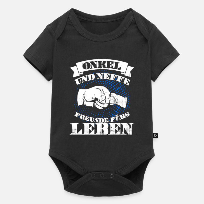 Geschenk des Onkels Neffe - Baby Premium Kurzarmbody - Schwarz