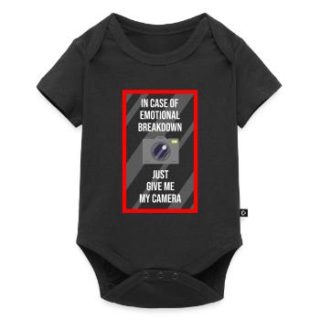 Photographing photographer - Baby Premium short-sleeve bodysuit - black - Front