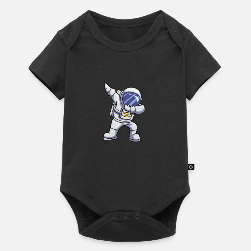 Astronaut - Baby Premium Kurzarmbody - Schwarz