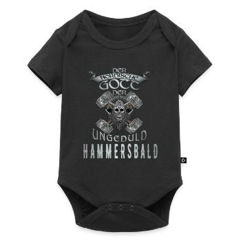 Wikinger Nordische Gott der Ungeduld Hammersbald - Baby Premium Kurzarmbody - Schwarz - Vorne