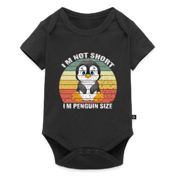 I'm Not Short I'm Penguin Size Cute Penguin Lover - Baby Premium short-sleeve bodysuit - black - Front