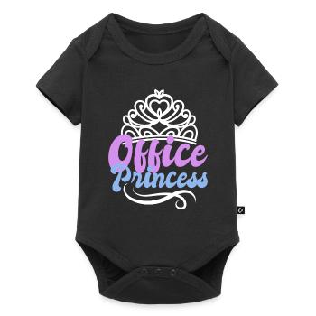 Bureau de cadeau de secrétaire employé de bureau - Body à manches courtes Premium Bébé - noir - Devant