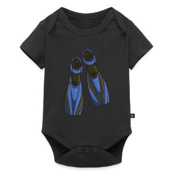 Diving Fins - Baby Premium short-sleeve bodysuit - black - Front