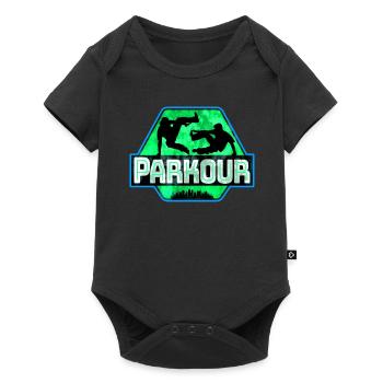 Parkour Freerunner Traceur Le Parcour parkourshirt - Body à manches courtes Premium Bébé - noir - Devant