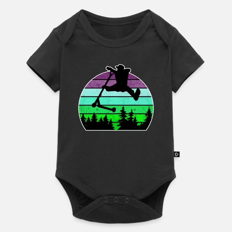 Escooter Scooter Stunt - Baby Premium short-sleeve bodysuit - black