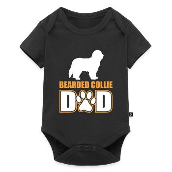 Bearded Collie Dad - Baby Premium short-sleeve bodysuit - black - Front