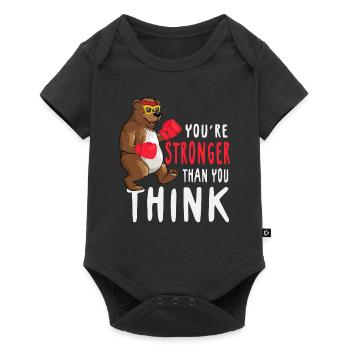 Teddy Bear Cuddly Toy Stuffed Animal Toy - Baby Premium short-sleeve bodysuit - black - Front