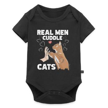 Chat Amoureux des chats chats chat chat dame de chat - Body à manches courtes Premium Bébé - noir - Devant