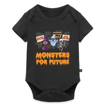 Monster for future climate activist Halloween - Baby Premium short-sleeve bodysuit - black - Front