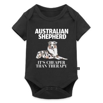 Australian Shepherd - Baby Premium short-sleeve bodysuit - black - Front