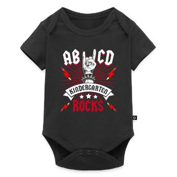 Kindergarten Rocks Rocker Rock Kindergartenkind - Baby Premium Kurzarmbody - Schwarz - Vorne