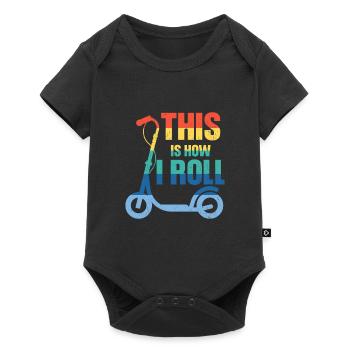 scooter e-scooter scooter e-scooter - Body à manches courtes Premium Bébé - noir - Devant