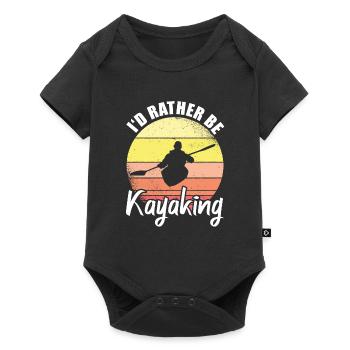 Kayakiste Kayak - Body à manches courtes Premium Bébé - noir - Devant