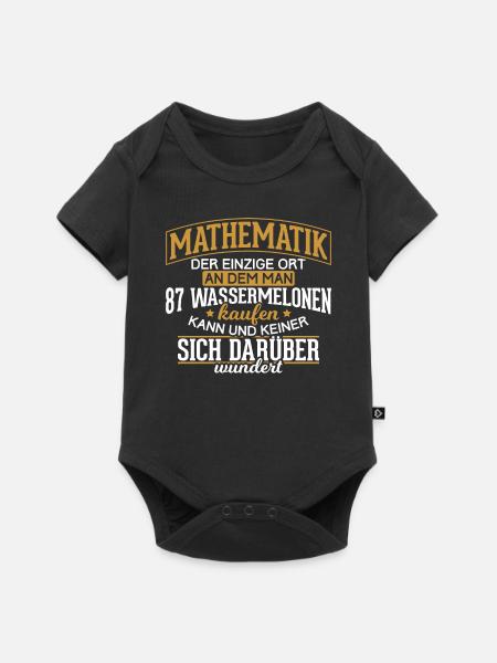 Mathe Mathematik Mathematiker - Baby Premium Kurzarmbody - Schwarz