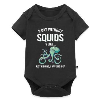 Octopus Octopus - Baby Premium short-sleeve bodysuit - black - Front
