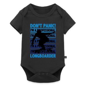 Longboard - Baby Premium Kurzarmbody - Schwarz - Vorne