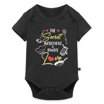 Kitchen Cook Cooking Chef Kitchen Grill Gift - Baby Premium short-sleeve bodysuit - black - Front