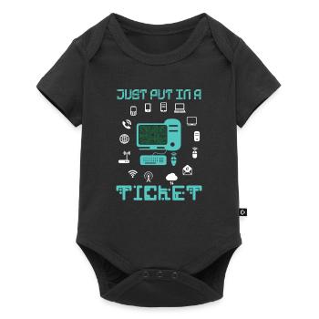 Technical Support Technology Programmer - Baby Premium short-sleeve bodysuit - black - Front