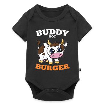 Buddy pas burger veau de vache sucré - Body à manches courtes Premium Bébé - noir - Devant