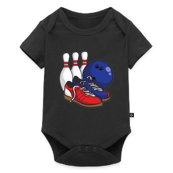 Bowling - Baby Premium short-sleeve bodysuit - black - Front