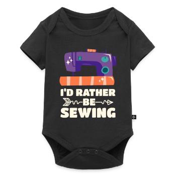 Sewing Tailoring - Baby Premium short-sleeve bodysuit - black - Front