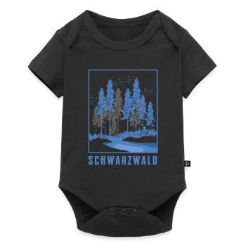 Schwarzwald Black Forest - Baby Premium Kurzarmbody - Schwarz - Vorne