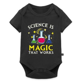 Science is magic that works - Baby Premium short-sleeve bodysuit - black - Front