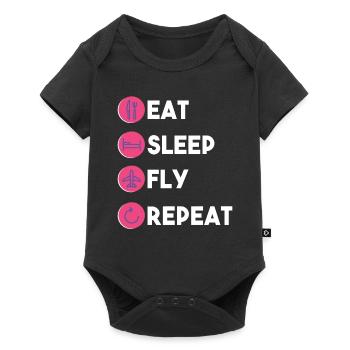Pilote - Body à manches courtes Premium Bébé - noir - Devant