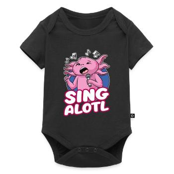 Sing A Lotle Singing Axolotl Karaoke Fan Lover - Baby Premium short-sleeve bodysuit - black - Front