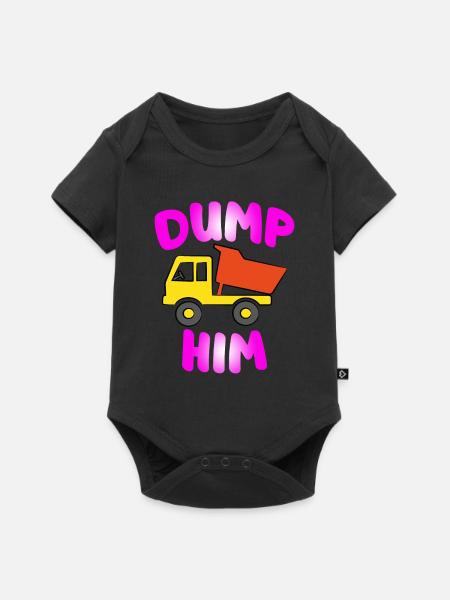 11 Fun Dump Him copy - Baby Premium Kurzarmbody - Schwarz