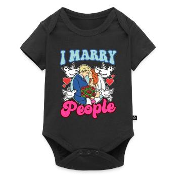 I marry people ordained priests - Baby Premium short-sleeve bodysuit - black - Front