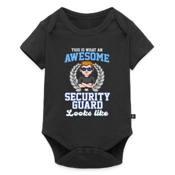 Fantastischer Wachmann - Baby Premium Kurzarmbody - Schwarz - Vorne